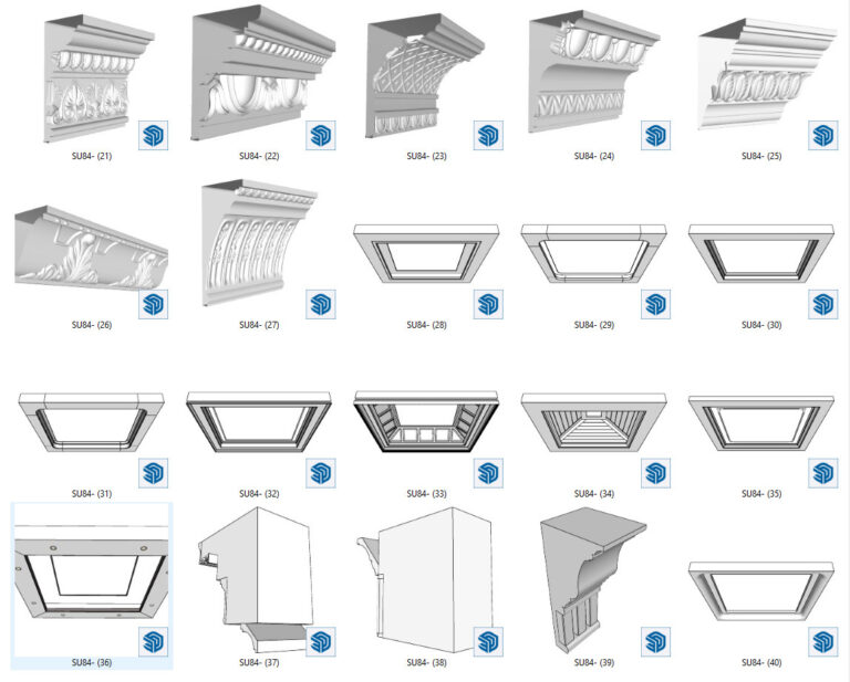 Profile Builder Pattern Thư viện vẽ siêu nhanh profile builder - SU84 Studio