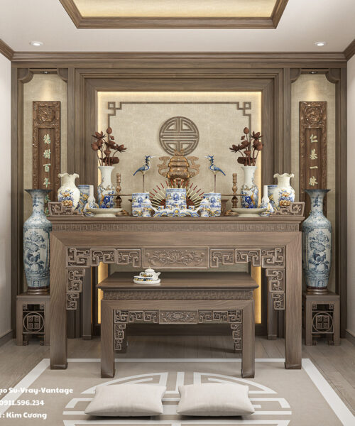 Phòng thờ sketchup 2
