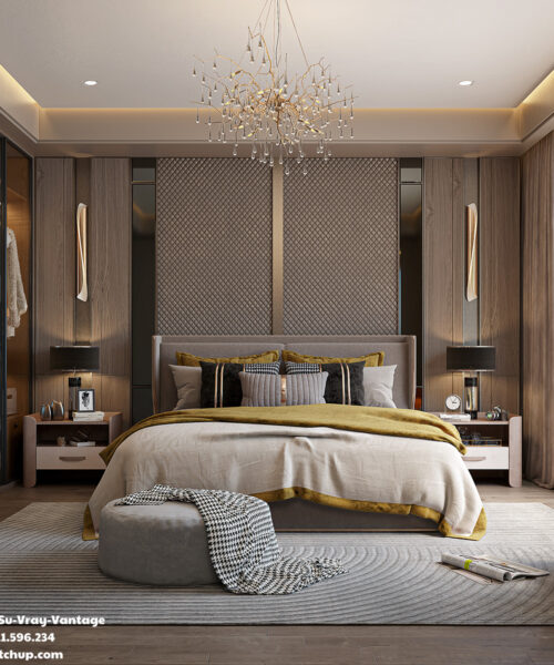 Phòng ngủ sketchup 6
