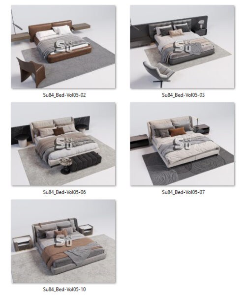 Thư viện giường Sketchup 4