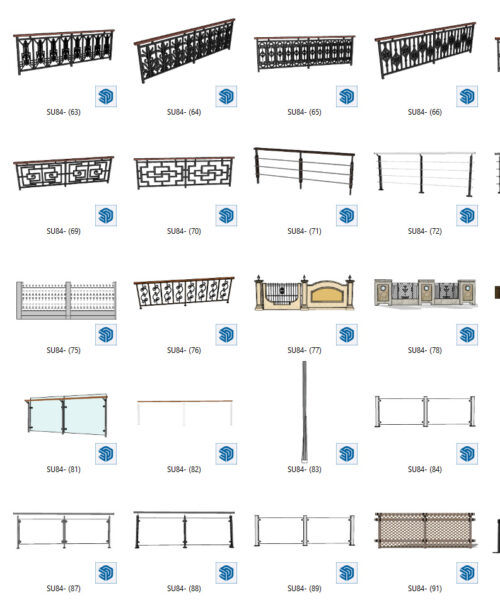 Bộ thư viện lan can profile builder
