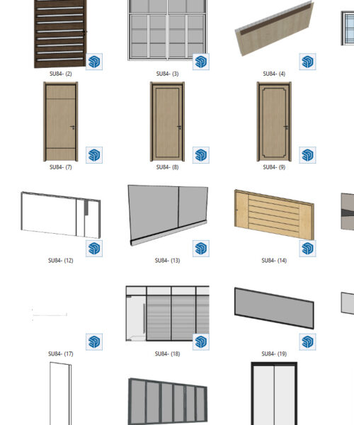 Bộ thư viện cửa profile builder