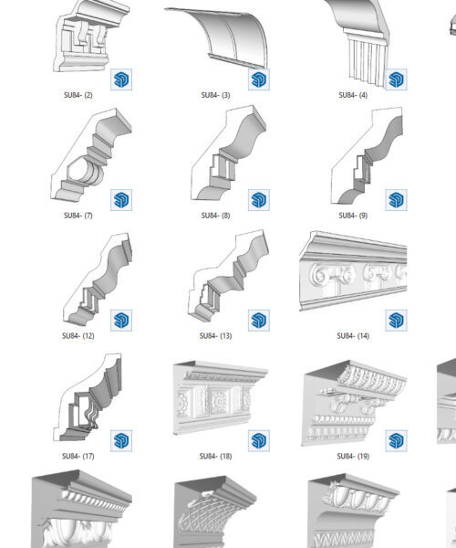 Bộ thư viện phào chỉ profile builder