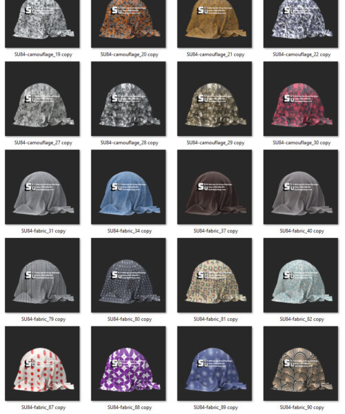 Vật liệu vải – Fabric textures Full setting